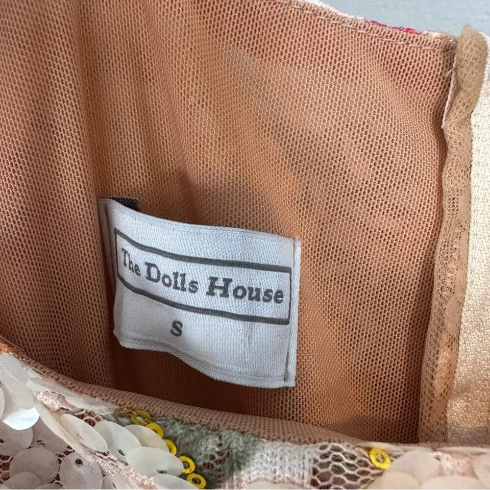 The Dolls House Cindy Dress Embelished Sequin Ocean Seashell Small - Picture 5 of 8